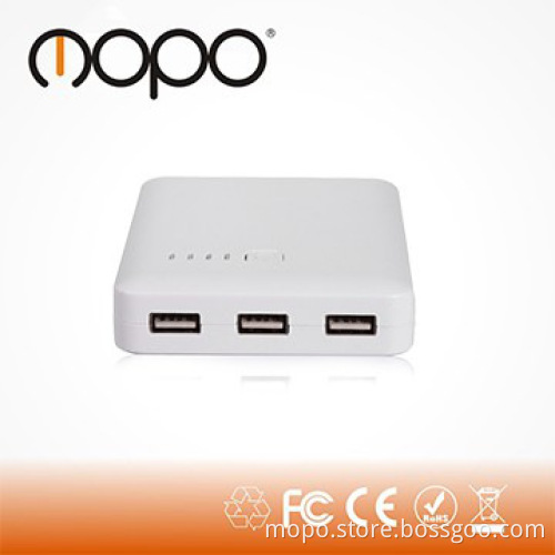 High capacity 10000mAh powerbank external battery charger 3USB output